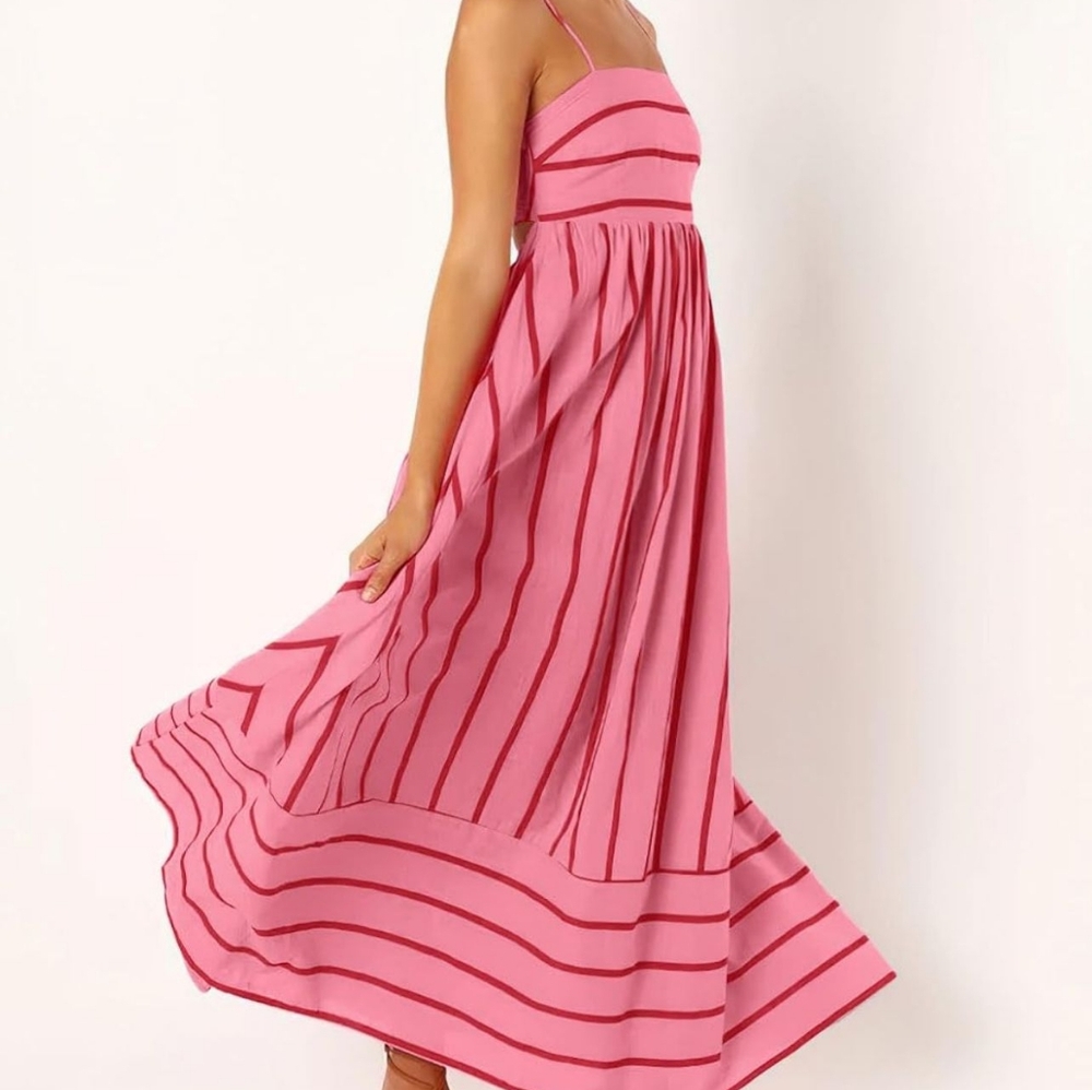 MAXI STRIPE DRESS - Picture 3 of 6